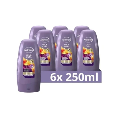 Afbeelding van 6x Andrelon Conditioner Oil &amp; Curl 250 ml