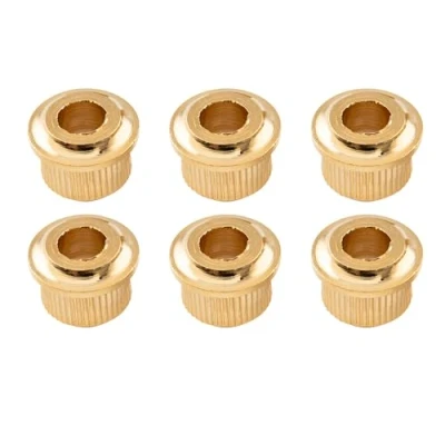 Afbeelding van Musiclily Pro Metaal Vintage/Modern 6 mm tot 10 Gitaar Conversion Stemmechanieken Bushings Tuner Adapter Ferrules,Goud (Set van 6)