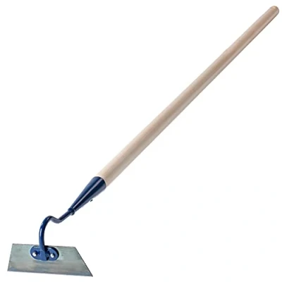 Afbeelding van KADAX Tuinhak van metaal, hak met steel hout, onkruidhaak voor het losmaken, luchten en wieden de grond, tuinaccessoires verwijderen onkruid (W: 14cm, trapeziumvorm)