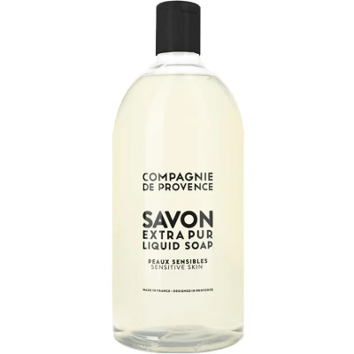 Afbeelding van Savon de Marseille vloeibare zeep Extra Pur Sensitive Skin 1 liter navulling