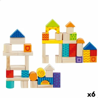 Afbeelding van Bouwspel Woomax 50 Onderdelen (6 Stuks)