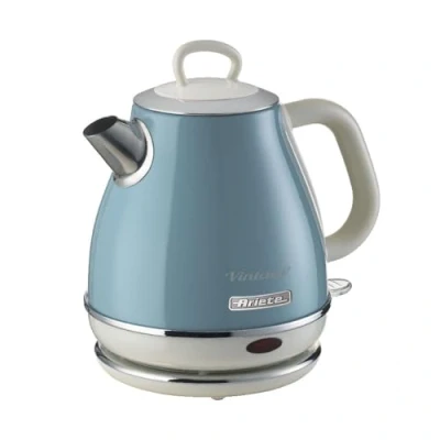 Afbeelding van Ariete 2868/05 Vintage waterkoker 1 Liter inhoud 1630 Watt draadloos blauw