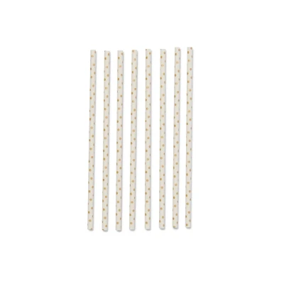 Afbeelding van HEMA Papieren Rietjes Goud 20cm 20 Stuks