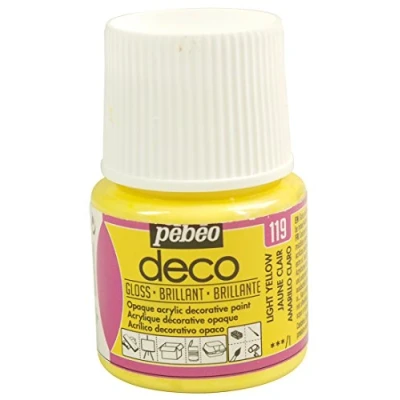 Afbeelding van PEBEO 45ml Deco Br, Acryl, Lichtgeel, 7 x 4,5 cm