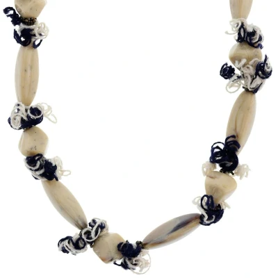 Afbeelding van Behave Lange ketting met beige stenen