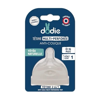 Afbeelding van Dodie Multi geperforeerde Speen Slow Flow 0 6 Maanden