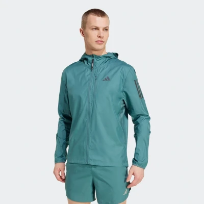 Afbeelding van adidas Heren Own the Run Jacket, preloved teal, S Tall