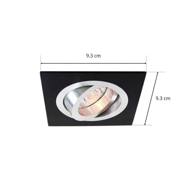 Afbeelding van Deko Light Fraaie 12V inbouwlamp alu zwart