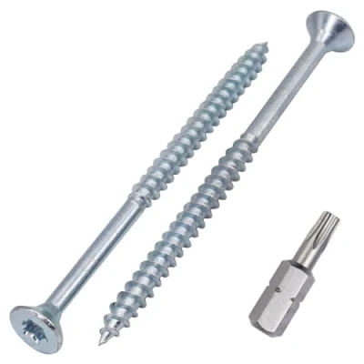 Afbeelding van SKIR&#039;CO (20 stuks) Verzinkte stalen houtschroeven 4,5 x 70 mm, Torx verzonken kopschroeven, spaanplaatschroeven, gedeeltelijk schroefdraad