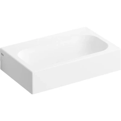 Afbeelding van Wastafel Clou Mini Match Me 45x32x10cm Aluite Mat Wit (Met 1 Voorbewerkt Kraangat)