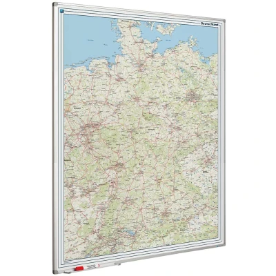 Afbeelding van Landkaart bord Softline profiel 8mm, Duitsland Wegenkaart