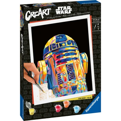 Afbeelding van Ravensburger CreArt Schilderen op Nummer Star Wars R2 D2