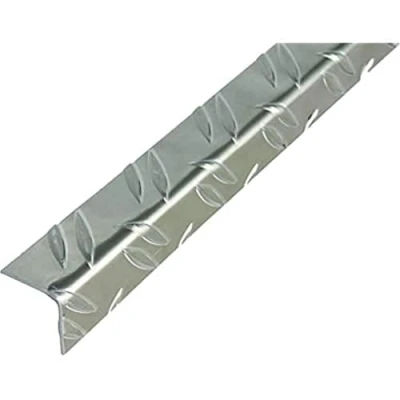 Afbeelding van Alberts 468859 hoekprofiel ribbel reliëf aluminium, blank 1000 x 29,5 mm