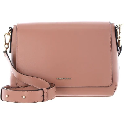 Afbeelding van MANDARINA DUCK Leren Schoudertas Luna Shoulder Bag With Flap Desert Sand Oud roze