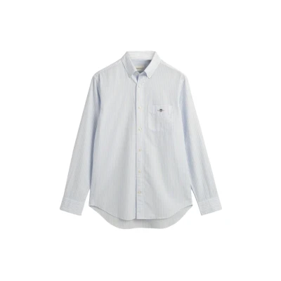 Afbeelding van GANT REG Stripe Regular FIT Langarm Overhemdblouse, Dames, Maat: 3XL, Light blue