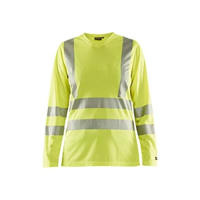 Afbeelding van Blaklader 348510133300XS lange mouwen dames UV T shirt, geel, maat XS