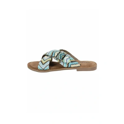 Afbeelding van Lazamani Muiltjes, Dames, Maat: 40, Blue Leer/ synthetisch