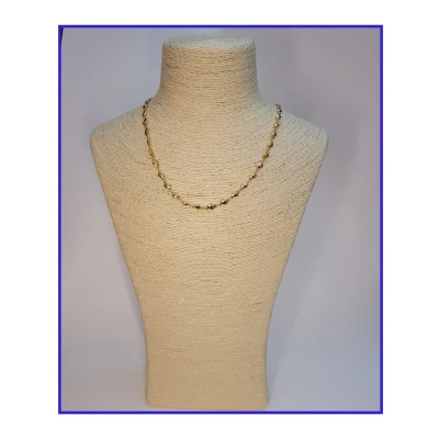 Afbeelding van HÕBE Chain Goud Ketting 18 Karaat Verguld Staal Gerecycled Edestaal Collier Handgemaakte Sieraad Accessories Dames Karabijnhaaksluiting 45 cm Lengte
