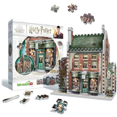 Afbeelding van Wrebbit3D Harry Potter 3D Puzzel Model van Borgin en Burkes Diagon Alley Collectie 270 Legpuzzels Bouw reis door de tovenaarswereld