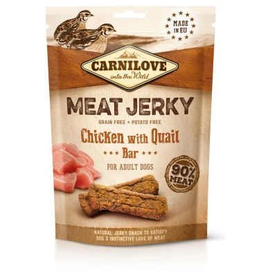 Afbeelding van Carnilove Jerky 100 g Hondensnacks Kip&amp;Kwartel