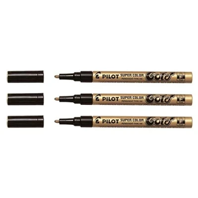 Afbeelding van Viltstift PILOT Super SC G F lakmarker rond goud 1mm
