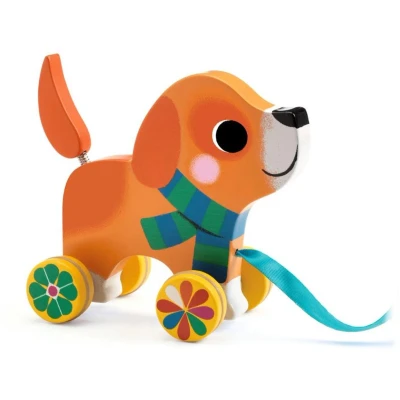 Afbeelding van Djeco trekfiguur hond lou