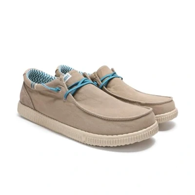 Afbeelding van Walk in Pitas Ledro Sportieve veterschoenen, Heren, Maat: 40, Taupe Leer en textiel