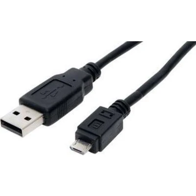 Afbeelding van S Conn 0.5m USB2.0 A microUSB2.0 B USB kabel 0,5 m Micro Zwart