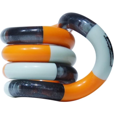 Afbeelding van Tangle Junior Classic Oranje/Grijs The Original Fidget Toy