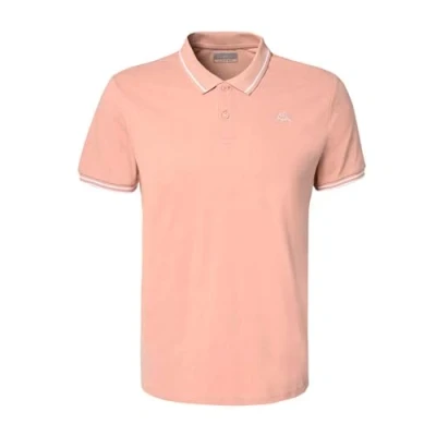 Afbeelding van Kappa heren T shirt ezio corporate man, Roze/Wit, S