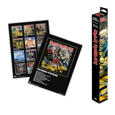 Afbeelding van Grupo Erik Poster Iron Maiden Set of 2 Mini Posters 15 x 20.5 inches / 38 52 cm Art Shipped Rolled Up In A Protective Box Gifts