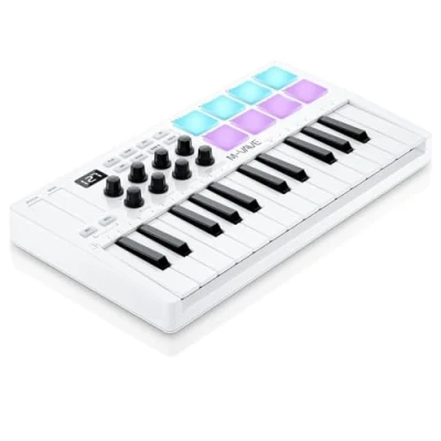 Afbeelding van M VAVE SMK 25 toetsen USB MIDI toetsenbordcontroller met 8 verlichte drumpads, Bluetooth, professionele dynamische toetsen, knoppen