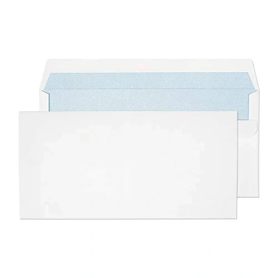 Afbeelding van Blake Puur dagelijks DL 110 x 220 mm 90 g/m² Portemonnee Zelf Seal Enveloppen (13882/50 PR) Wit 50 stuks