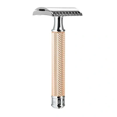 Afbeelding van Muhle Double Edge Safety Razor Traditional Rose Goud Open kam