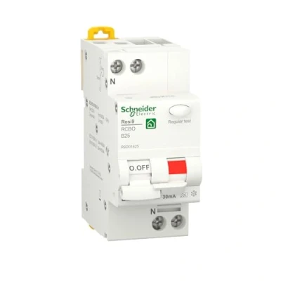 Afbeelding van Schneider Resi9 Alamat R9D01625 25A 1P+N 30mA B Kar. 6Ka