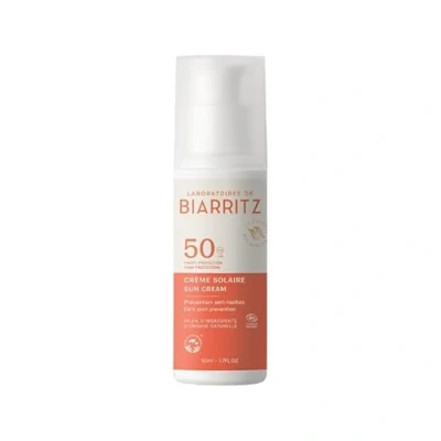 Afbeelding van Laboratoires de Biarritz Zonnecrème gezicht LSF50 biologisch gecertificeerd Voor volwassenen Waterbestendig, hydraterend en matterend 50 ml Made in France