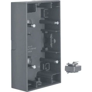 Afbeelding van Hager berker opbouwbehuizing 2 voudig verticaal k 1 antraciet 10427006