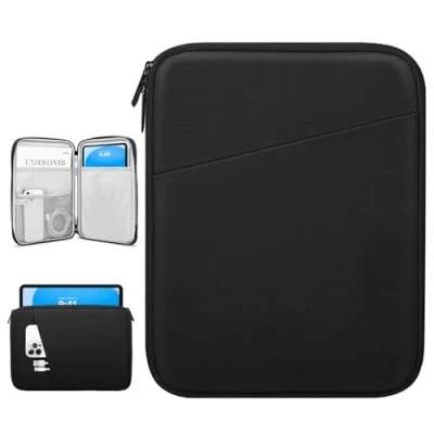 Afbeelding van Dadanism 9 11 inch Tablet Sleeve Tas Draagtas voor iPad 9/8/7e Gen 10.2, Air 2024, Pro M4 M2 Air5/4 10.9, 10e Galaxy Tab A9+/S9 FE/A8, zwart