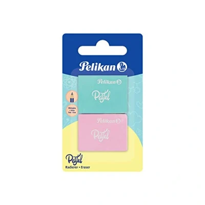 Afbeelding van Pelikan 818100 Kunstof gom Pastel RPA, 2 stuks