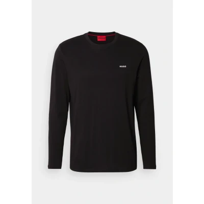 Afbeelding van HUGO BOSS heren Derol longsleeve met logo in de kleur Zwart, maat: XS