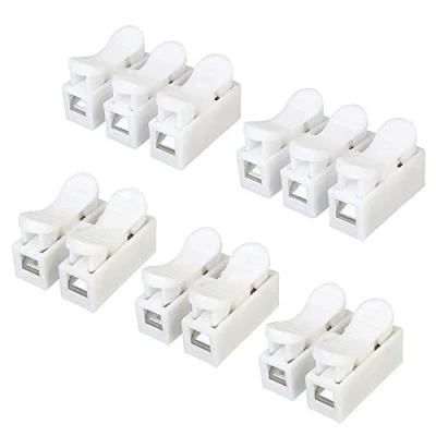 Afbeelding van Aiqeer 62 delige connectorset, veerkabel, klemblok, elektrische kabel, snelveer, voor het verbinden van led lichtstrips (50 stuks CH2 + 12 CH3)