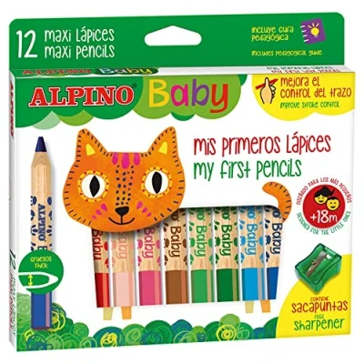 Afbeelding van Kleurpotloden Alpino Baby Multicolour 12 Onderdelen