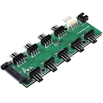 Afbeelding van Akasa FLEXA FP10H, expands pwm fan header, 1 to 10, with 30CM cable (10 fans on connection)