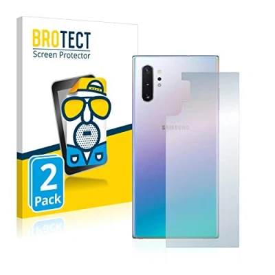 Afbeelding van BROTECT (2 Stuks) Antireflecterende Beschermfolie voor Samsung Galaxy Note 10 Plus (Achterkant) Anti Glare Screen Protector, Mat, Ontspiegelend