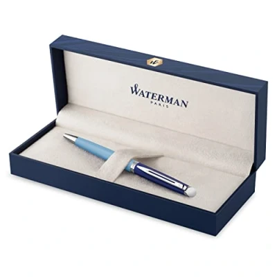 Afbeelding van Balpen Waterman Hémisphère Colour Blocking blauw CT medium