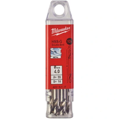 Afbeelding van Metaalboor Hss G Tweezijdig 4 X 55 Mm (10 Stuks)