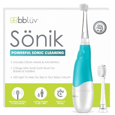 Afbeelding van Bblüv Sönik Elektrische tandenborstel standen 2 baby en kind, 1 stuk, 79 g