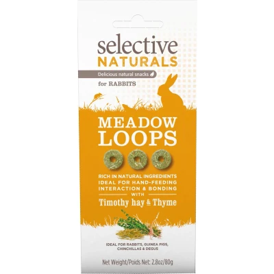 Afbeelding van Supreme Selective Naturals Meadow Loops Knaagdiersnack 80 g