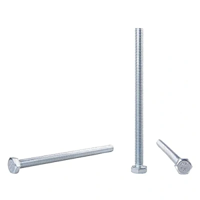 Afbeelding van Verpakking van 30 stuks) DIN 933 verzinkt stalen zeskantbouten M6 x 90 mm 8,8 rang, zeskantschroeven, volledig schroefdraad, zeskantkop, tapbout (30, mm)