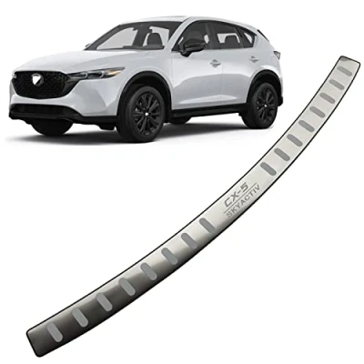 Afbeelding van APEXRA Auto Rvs Achterbumper Protector, voor Mazda CX 5 CX5 2017 2023 Accessoires, onderdelen Achterklep Kofferbak Instaplijsten Cover Scuff Plaat Strip Guard Bescherming